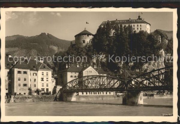 Kufstein Tirol Panorama mit Brücke