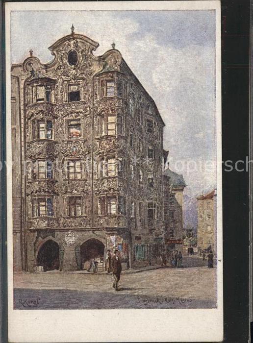 Innsbruck Hölblinghaus Künstlerkarte