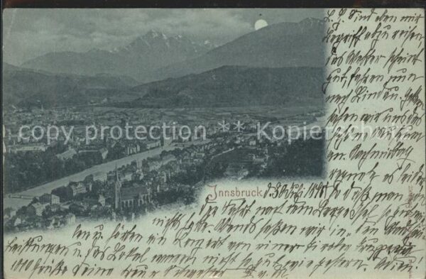Innsbruck Panorama bei Nacht
