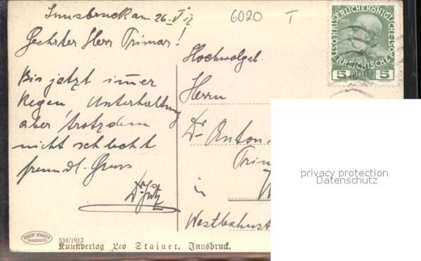 Innsbruck Maria Theresienstrasse Künstlerkarte – Bild 2