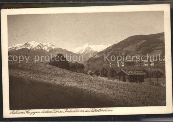 Zell See Panorama mit See gegen Hohen Tann Imbac