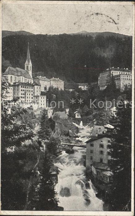 Bad Gastein Panorama mit Wasserfall