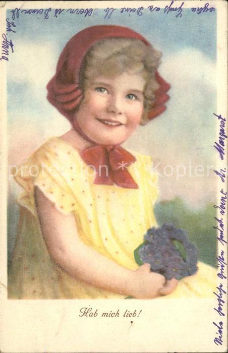 Kinder Child Enfants Mädchen Blumen