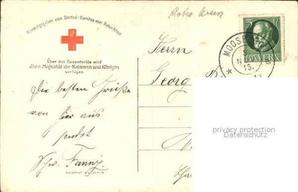 Wilhelm II Paul von Hindenburg Rotes Kreuz Kaiseri – Bild 2