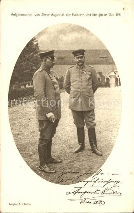 Hindenburg Wihelm II. Rotes Kreuz Kaiserin Auguste