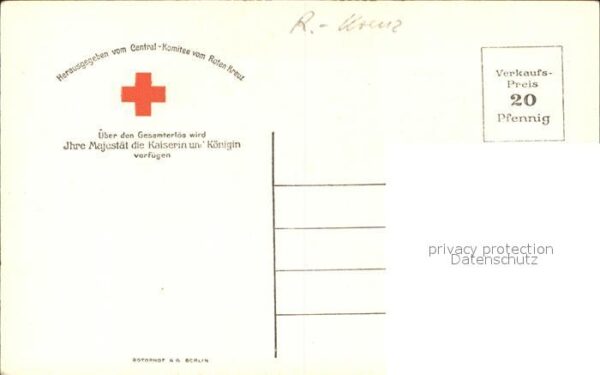 Hindenburg Wihelm II. Rotes Kreuz Kaiserin Auguste – Bild 2