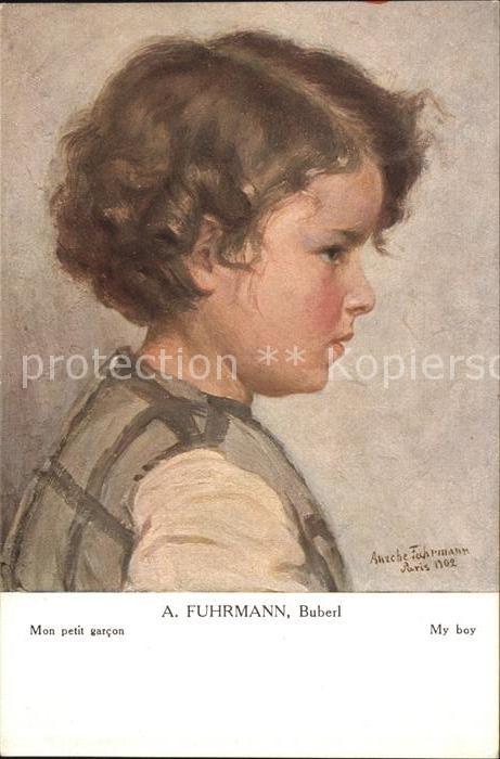 Kuenstlerkarte A. Fuhrmann Buberl Nr. 2007 Kind