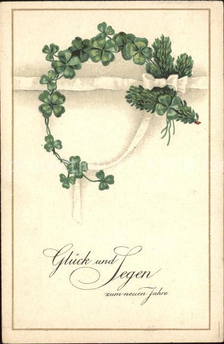 Neujahr Kleeblätter