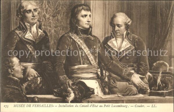 Napoleon Bonaparte Installation du Conseil d_Etut au Petit