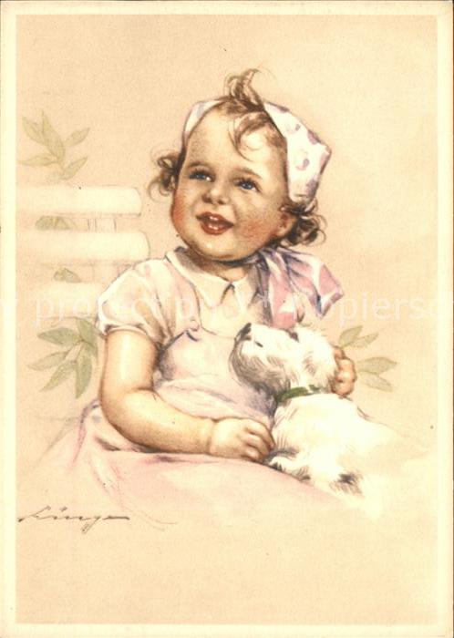Baby Nursery Bebe Hund Künstlerkarte