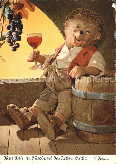 Mecki Nr. 311 Wein Trauben Fass