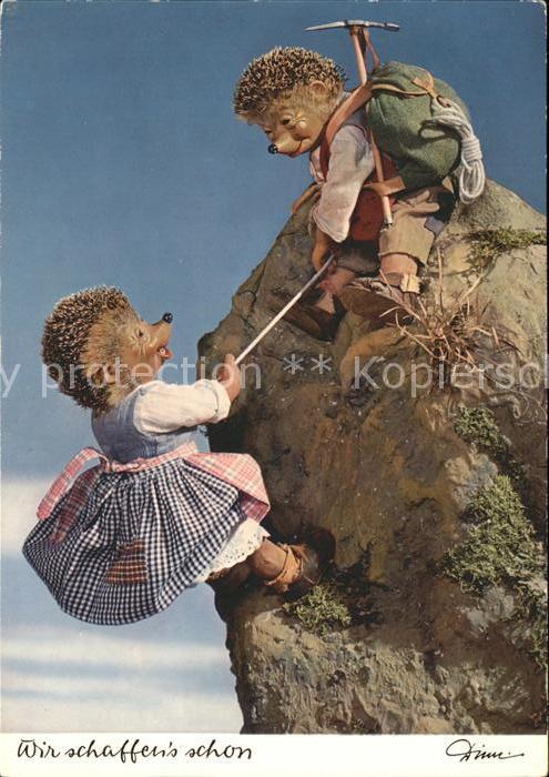 Mecki Nr. 313 Bergsteigen Bergpickel Rucksack