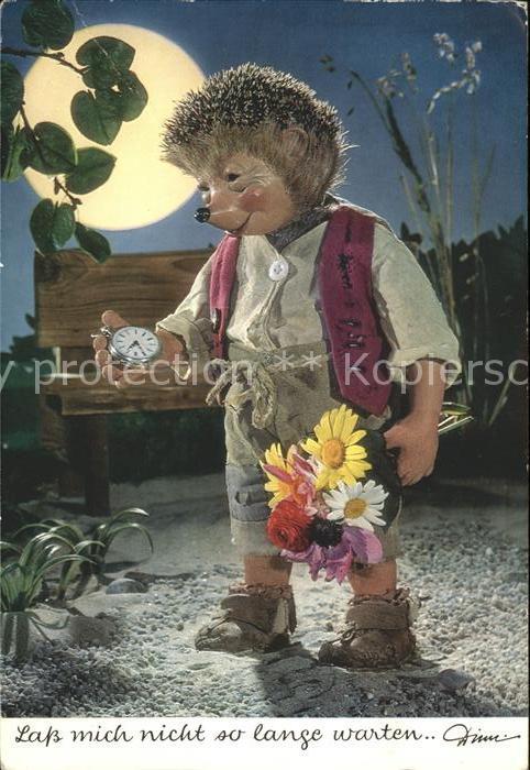 Mecki Nr. 404 Uhr Blumenstrauss Mond