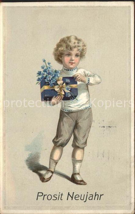 Kinder Child Enfants Neujahr Geschenk Blumen