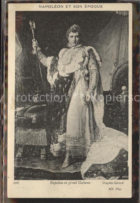 Napoleon Bonaparte Napoleon en grand Costume d_apres Gerar