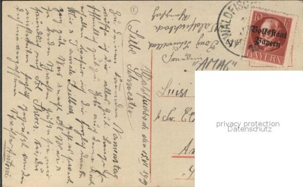Verlag Amag Nr. 61867/3 Namenstag Glückwunsch Frau Blum – Bild 2