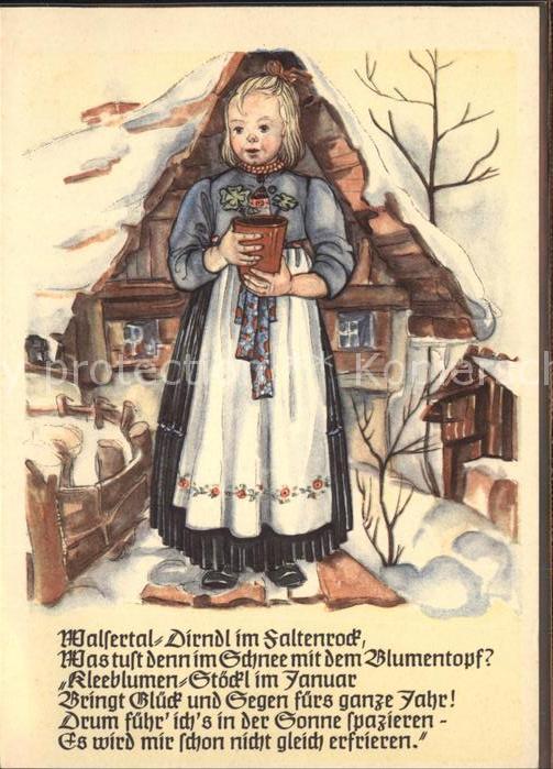 Kuenstlerkarte Hanne Umrain Fischer Nr. 330 Kind Mädch