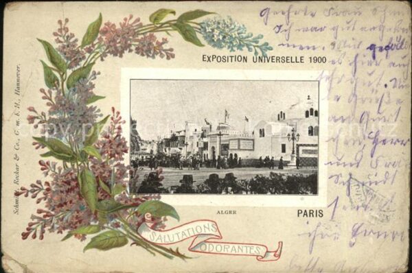 Exposition Universelle Paris 1900 Alger Salutations odorantes