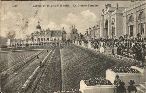 Exposition Bruxelles 1910 La Grande Terrasse