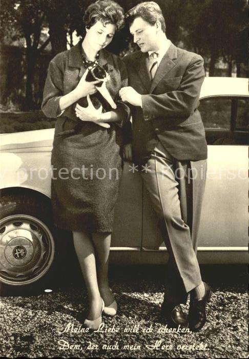 Verlag Amag Nr. 9162/10 Frau Mann Auto Katze