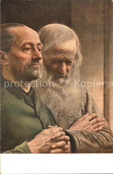 Kuenstlerkarte Leempoels In der Kirche Nr. 7 E.A. Seem