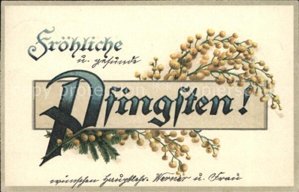 Pfingsten Pentecost Pentecote