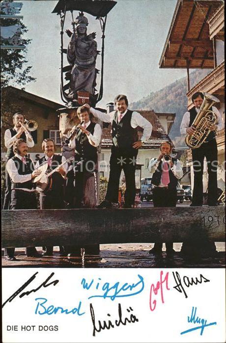 Musikanten Die Hot Dogs Autogramm