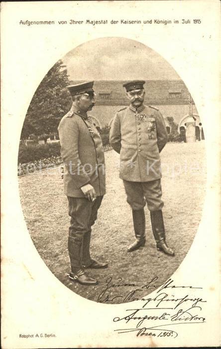 Hindenburg Wilhelm II. Rotes Kreuz