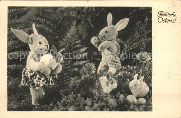 Ostern Easter Paques Plüschhasen