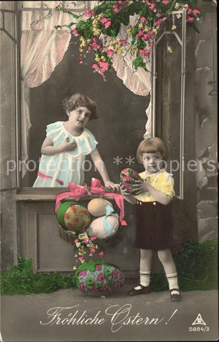 Verlag PH Nr. 5884/3 Ostern Kinder Ostereier Poesie