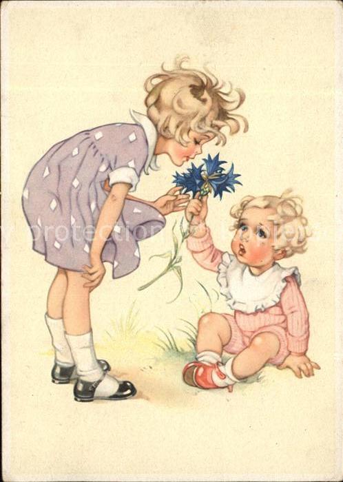 Kinder Child Enfants Blumen