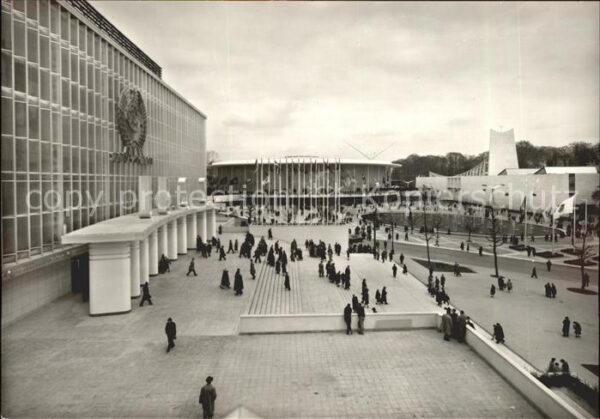Exposition Universelle Bruxelles 1958 Pavillon des U.S.A. U.S.S.R. Vatican