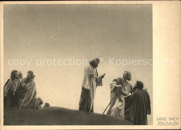 Passionsspiele Oberammergau 1930 Nr. 62 Gang nach Jerusalem