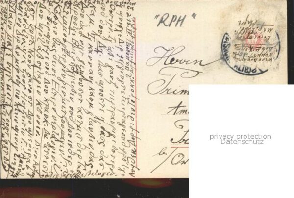 Verlag RPH RotoPHot Berlin Nr. 2808 Ostern Kind Mädchen Lamm – Bild 2