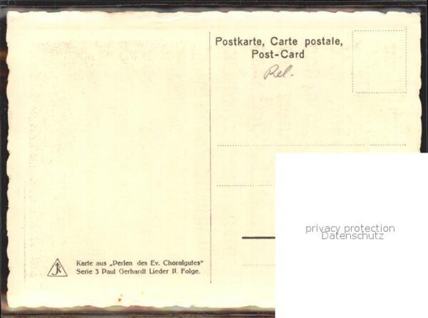 Liederkarte Paul Gerhardt Perles des Ev. Choralgute – Bild 2