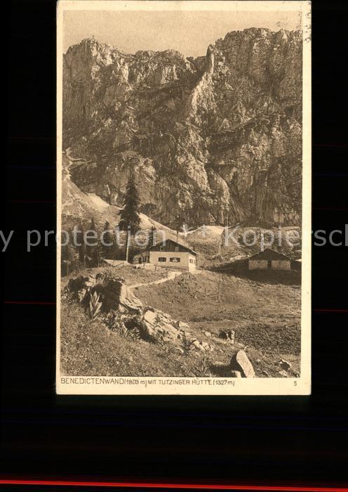 Benediktbeuern Benediktenwand mit Tutzinger H?tte Berg