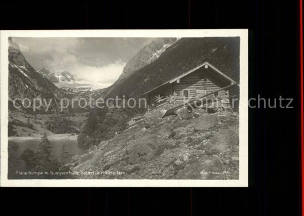 Garmisch-Partenkirchen Blaue Gumpe mit Gumpenh?tte Bergh?tte G