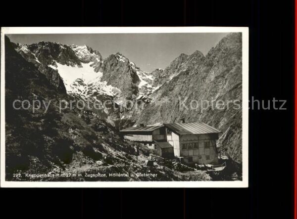Garmisch-Partenkirchen Knappenh?user mit Zugspitze H?llental u