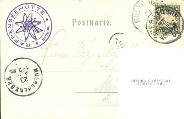 Rappenseehuette Berghütte mit Rappenkopf und Rappenköpf – Bild 2