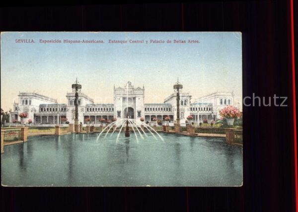 Sevilla Andalucia Exposicion Hispano Americana Estanque C