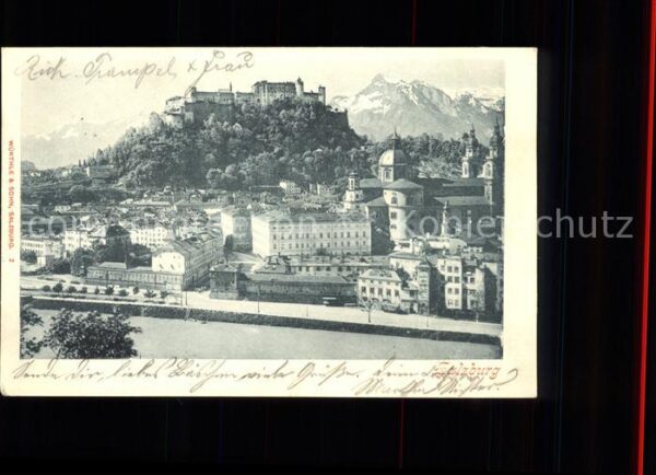 Salzburg Oesterreich Stadtansicht mit Festung Hohensalzburg