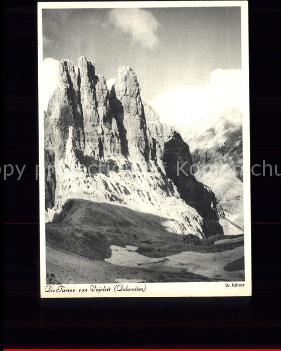Dolomiten Türme von Vajolett Rosengarten Serie Ri