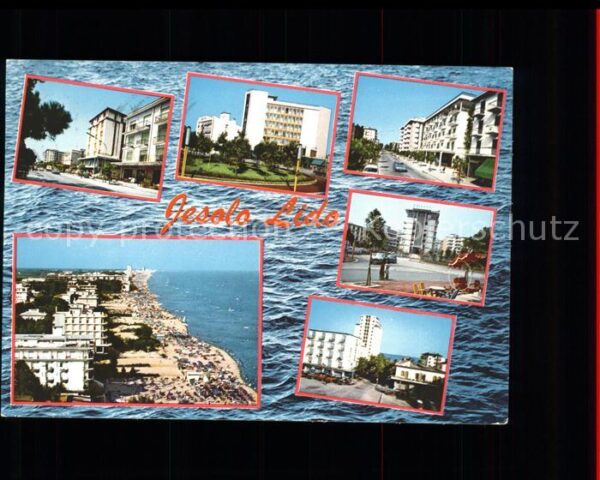 Jesolo Teilansichten Hotelanlage Strand