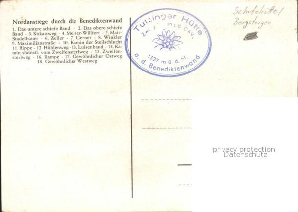 Tutzingerhuette Nordanstiege durch die Benediktenwand S – Bild 2