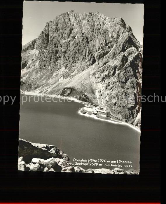 Douglashuette am Lünersee gegen Seekopf Schutzhaus Rä