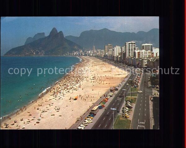 Rio de Janeiro Vista panoramica de Ipanema e Leblon Mo