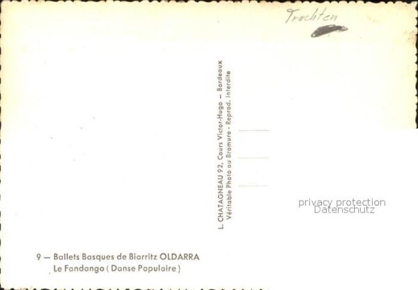 Trachten Frankreich Ballets Basques de Biarritz Oldarra Le – Bild 2