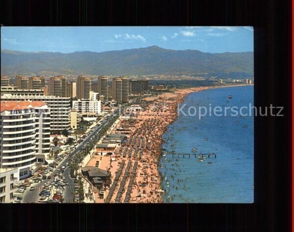 Torremolinos Vista aerea del paseo Maritimo Promenad