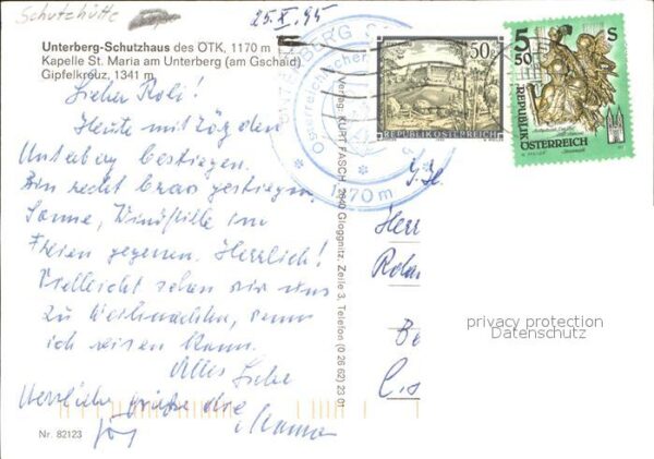 Unterberg Niederoesterreich Schutzhaus Kapelle St. Maria am Gschaid – Bild 2