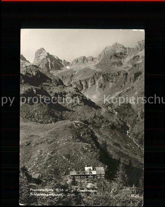Preintalerhuette gegen Greifenstein Schutzhütte Schladmi